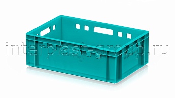 Ящик для мяса и колбасных изделий Е-2 бирюзовый в Усть-Куте Ящик для мяса и колбасных изделий Е-2 бирюзовый в Усть-Куте