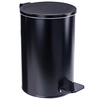 Ведро для мусора с педалью, усиленное, Титан, 10 л, черное, оцинкованная сталь в Усть-Куте Ведро для мусора с педалью, усиленное, Титан, 10 л, черное, оцинкованная сталь в Усть-Куте