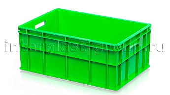 Ящик для молока, мяса, овощей и фруктов сплошной светло-зеленый в Усть-Куте