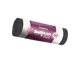 Мешки для мусора 50 л, черные, в рулоне 20 шт., ПНД, 10 мкм, 700х600 мм, SIBIRSKAYA, 101-006 S в Усть-Куте