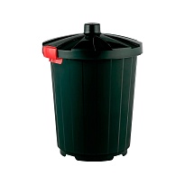 Мусорный бак с крышкой 105 л темно-зеленый 105 темно-зеленый в Усть-Куте