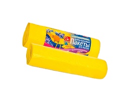 Мешки для мусора 35 л, ароматизированные, Лимон, желтые, в рулоне 10 шт., ПНД, 12 мкм, 560х530 мм, GRIFON Aroma, 101-080 Li в Усть-Куте