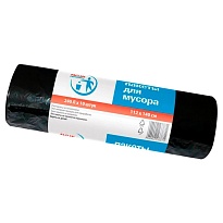 Мешки для мусора 240 л, черные, в рулоне 10 шт., ПВД 30 мкм, 1400х1120 мм, PACLAN Professional, 606336 в Усть-Куте