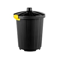Мусорный бак с крышкой 105 л темно-серый 105 темно-серый в Усть-Куте