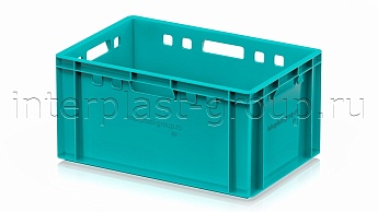 Ящик для мяса и колбасных изделий Е-3 бирюзовый в Усть-Куте Ящик для мяса и колбасных изделий Е-3 бирюзовый в Усть-Куте