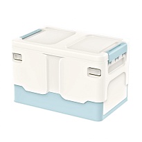 Ящик пластиковый складной белый, дно голубое, 370х240х240 мм в Усть-Куте