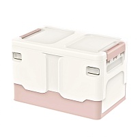 Ящик пластиковый складной белый, дно розовое, 370х240х240 мм в Усть-Куте