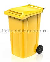 Контейнер для мусора 240 л желтый облегченный 240 желтый в Усть-Куте