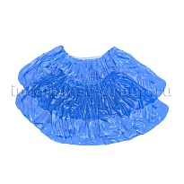 Бахилы голубые 2000 шт (1000 пар), 16 мкм, однослойные, с одной резинкой, Эконом в Усть-Куте