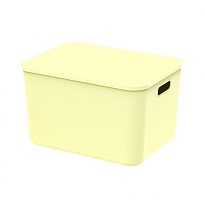 Ящик пластиковый вкладываемый светло-желтый 410х305х245 мм в Усть-Куте