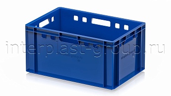 Ящик для мяса и колбасных изделий Е-3 синий в Усть-Куте Ящик для мяса и колбасных изделий Е-3 синий в Усть-Куте