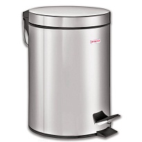 Ведро-контейнер для мусора (урна) с педалью LAIMA Classic, 20 л, зеркальное, нержавеющая сталь, со съемным внутренним ведром в Усть-Куте