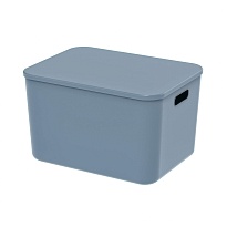 Ящик пластиковый вкладываемый синий 410х305х245 мм в Усть-Куте